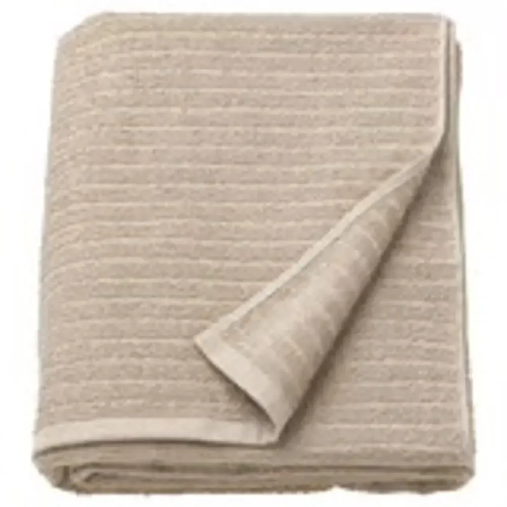 IKEA VÅGSJÖN Light Beige Bath Sheet Wrap Yourself in Soft Absorbent Cotton